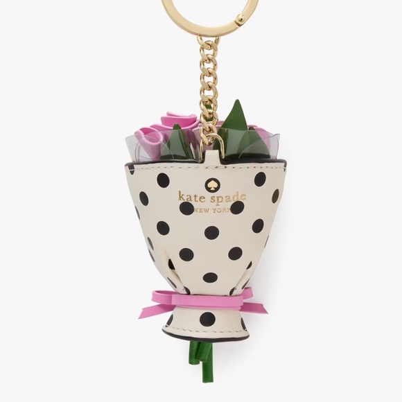 Kate Spade Flora Flower Bouquet Bag Charm - Picture 4 of 9
